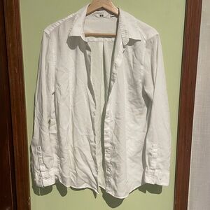Uniqlo Women’s White Shirt Jacket